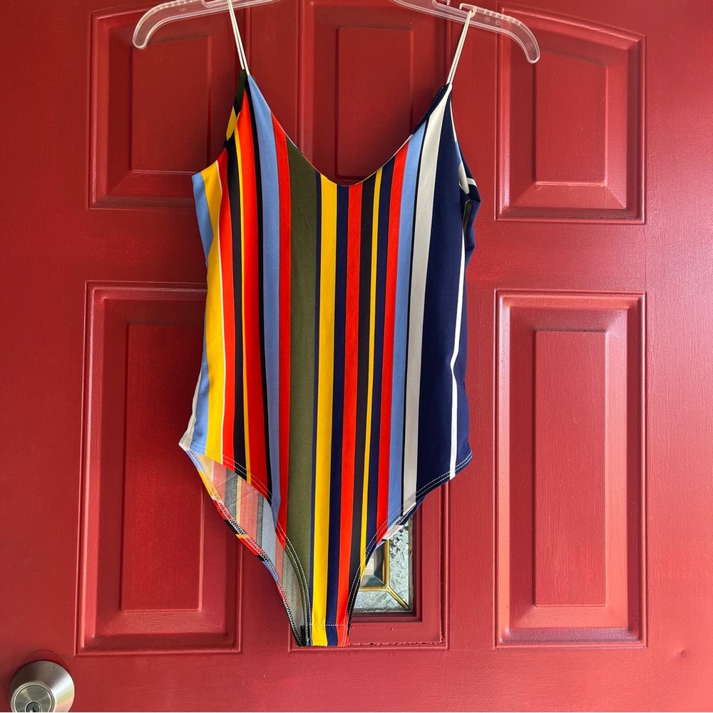 Colorful Striped Bodysuit